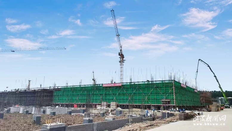 天能新材料項目建設現(xiàn)場
